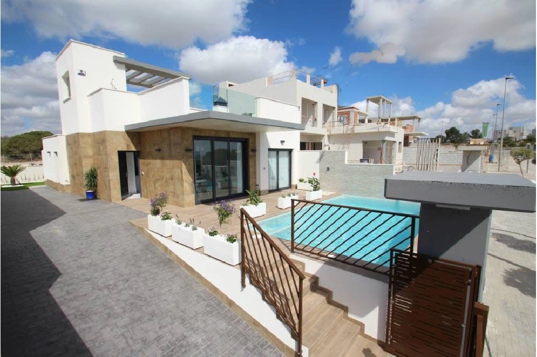 villa en Los Belones(Murcia) en vente, construit 168 m², estado nuevo, aire acondicionado, terrain 430 m², 3 chambre, 2 salle de bains, piscina, ref.: HA-LBN-110-E01-2