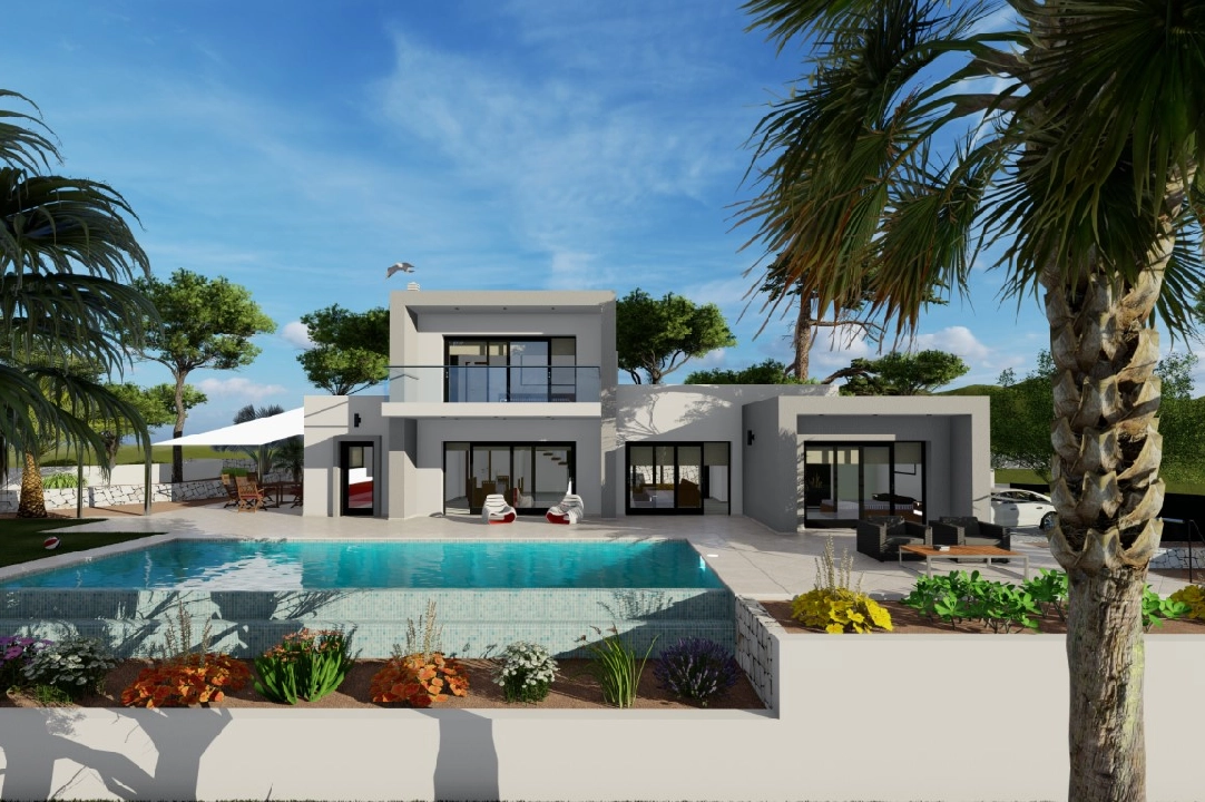 villa en Benissa(Fustera) en vente, construit 160 m², aire acondicionado, terrain 1000 m², 3 chambre, 2 salle de bains, piscina, ref.: BP-3092BEN-4