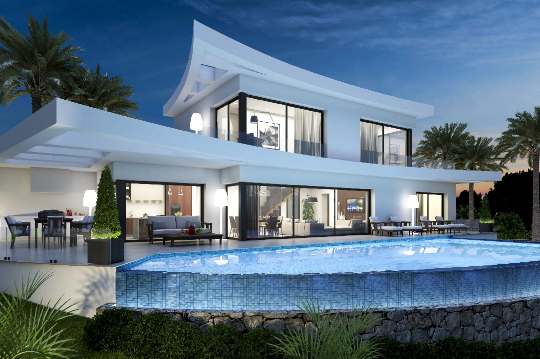 villa en Denia en vente, construit 317 m², aire acondicionado, terrain 1400 m², 3 chambre, 4 salle de bains, piscina, ref.: UM-UV-SOROLLA-1