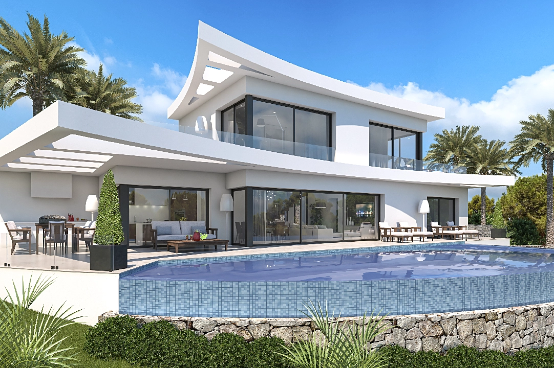 villa en Denia en vente, construit 317 m², aire acondicionado, terrain 1400 m², 3 chambre, 4 salle de bains, piscina, ref.: UM-UV-SOROLLA-5