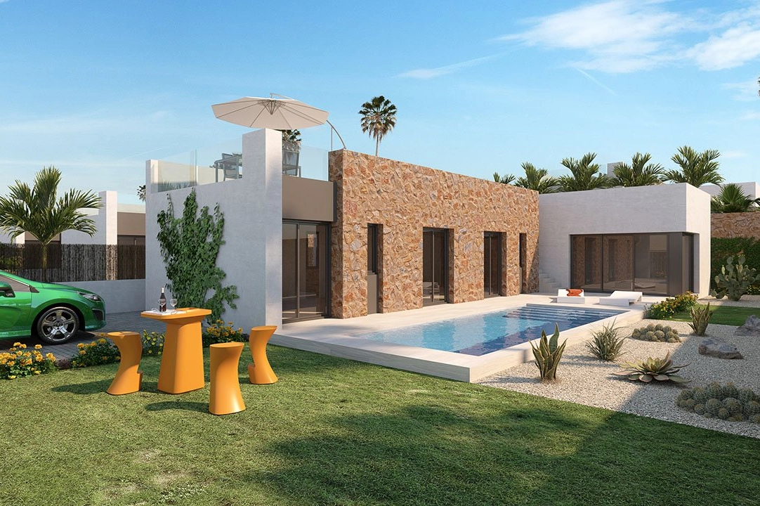 villa en Algorfa en vente, construit 211 m², estado nuevo, terrain 334 m², 3 chambre, 2 salle de bains, piscina, ref.: HA-ARN-106-E01-2