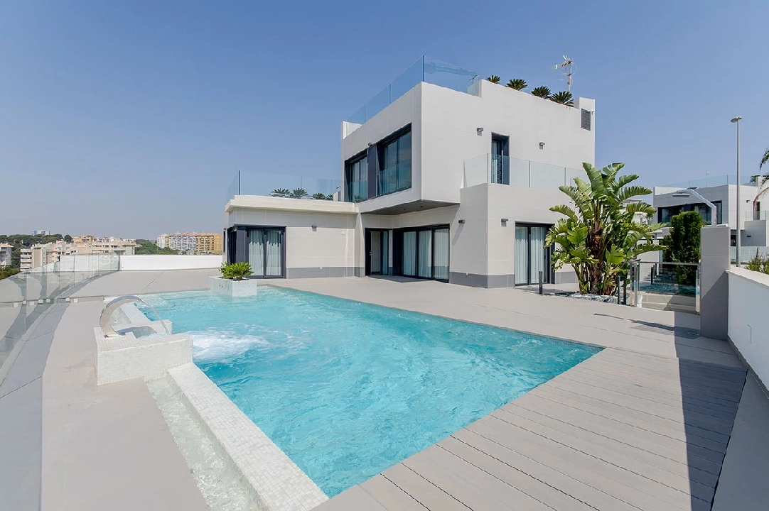 villa en Dehesa de Campoamor en vente, construit 318 m², estado nuevo, terrain 500 m², 3 chambre, 3 salle de bains, piscina, ref.: HA-DCN-100-E13-1