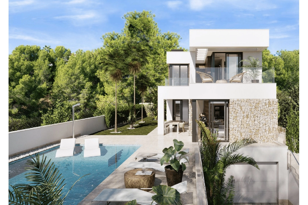 villa en Finestrat en vente, construit 229 m², aire acondicionado, 3 chambre, 3 salle de bains, piscina, ref.: BS-4958346-1