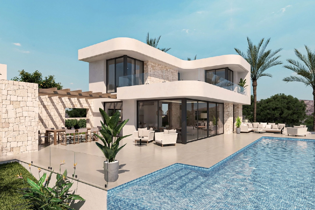 villa en Rafol de Almunia en vente, construit 186 m², ano de construccion 2023, terrain 900 m², 3 chambre, 2 salle de bains, ref.: AS-0722-4