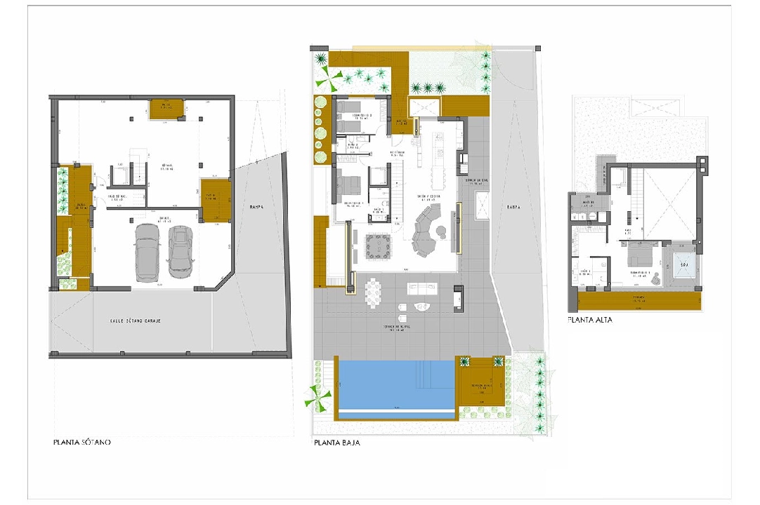 villa en Algorfa en vente, construit 399 m², estado nuevo, + fussboden, aire acondicionado, terrain 469 m², 3 chambre, 3 salle de bains, piscina, ref.: HA-ARN-111-E02-11