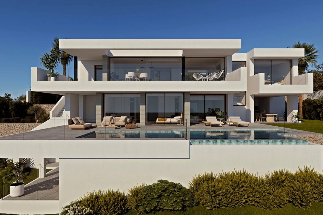 villa en Cumbre del Sol en vente, construit 693 m², estado nuevo, aire acondicionado, terrain 1158 m², 3 chambre, 3 salle de bains, piscina, ref.: HA-CDN-200-E13-2