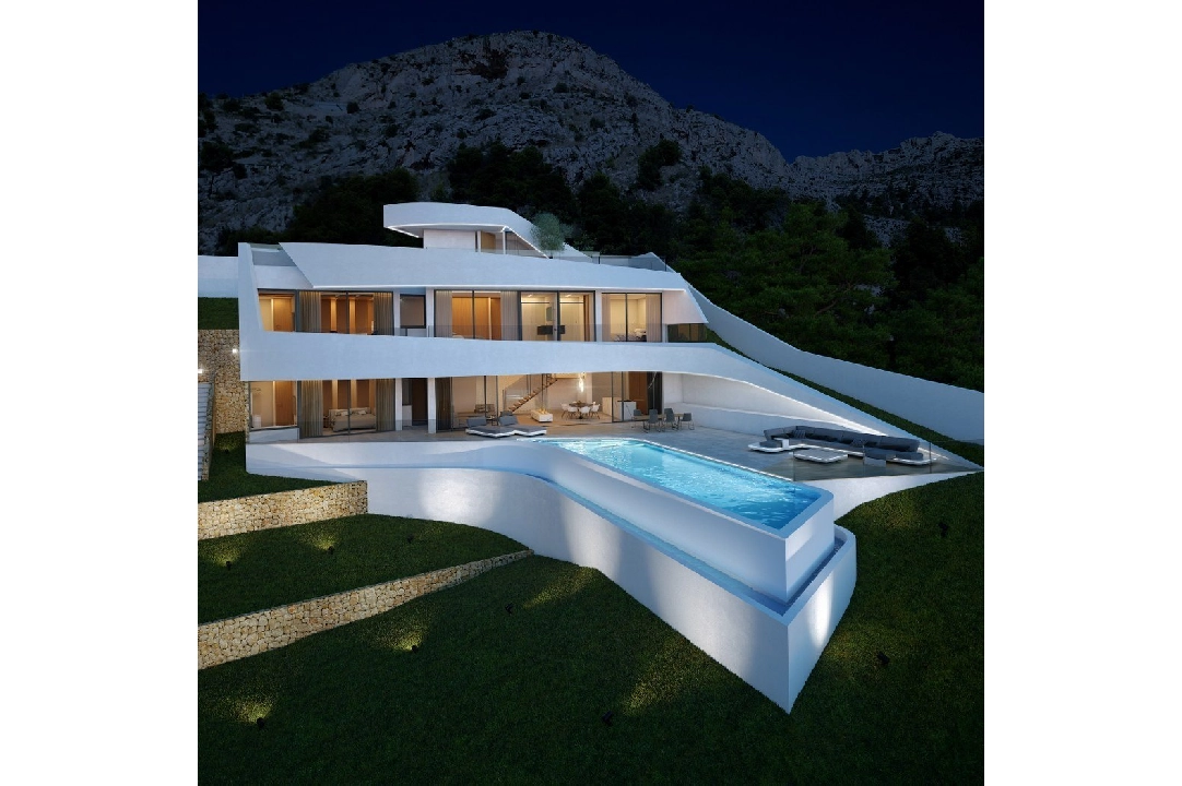 villa en Altea en vente, construit 280 m², ano de construccion 2019, + calefaccion suelo, terrain 973 m², 4 chambre, 4 salle de bains, ref.: NL-NLD1086-1