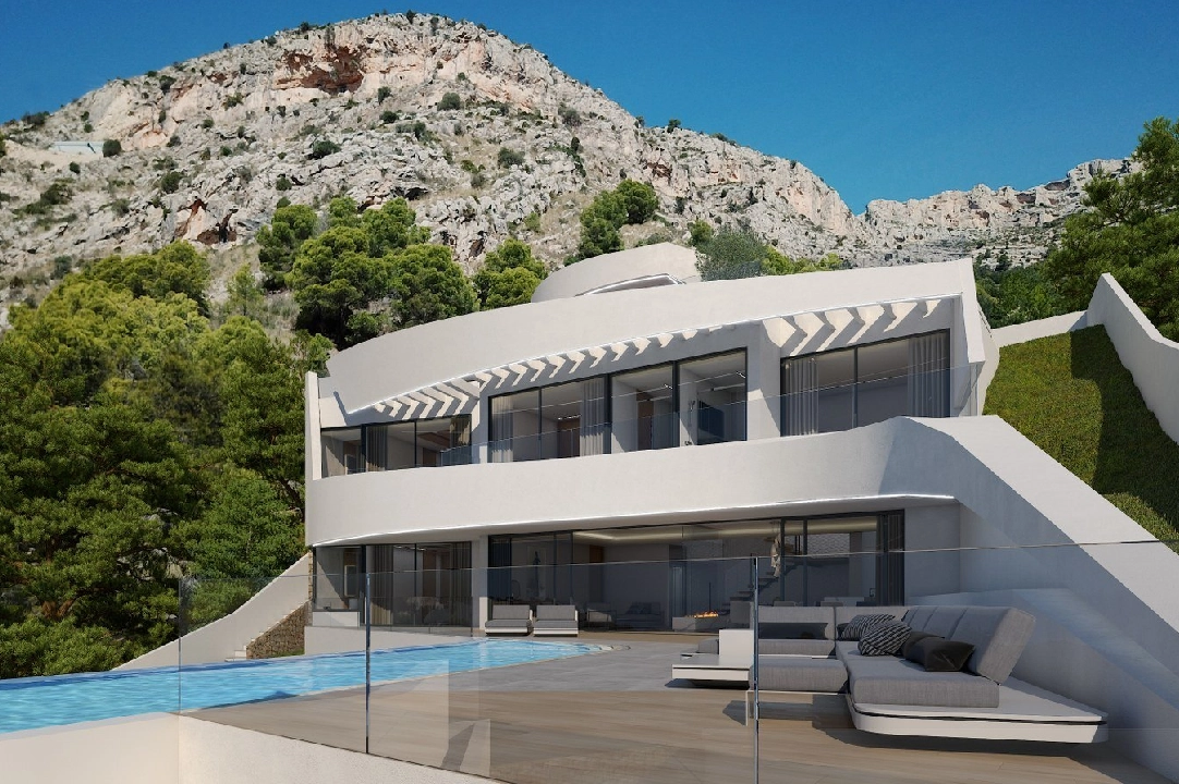 villa en Altea en vente, construit 280 m², ano de construccion 2019, + calefaccion suelo, terrain 973 m², 4 chambre, 4 salle de bains, ref.: NL-NLD1086-3