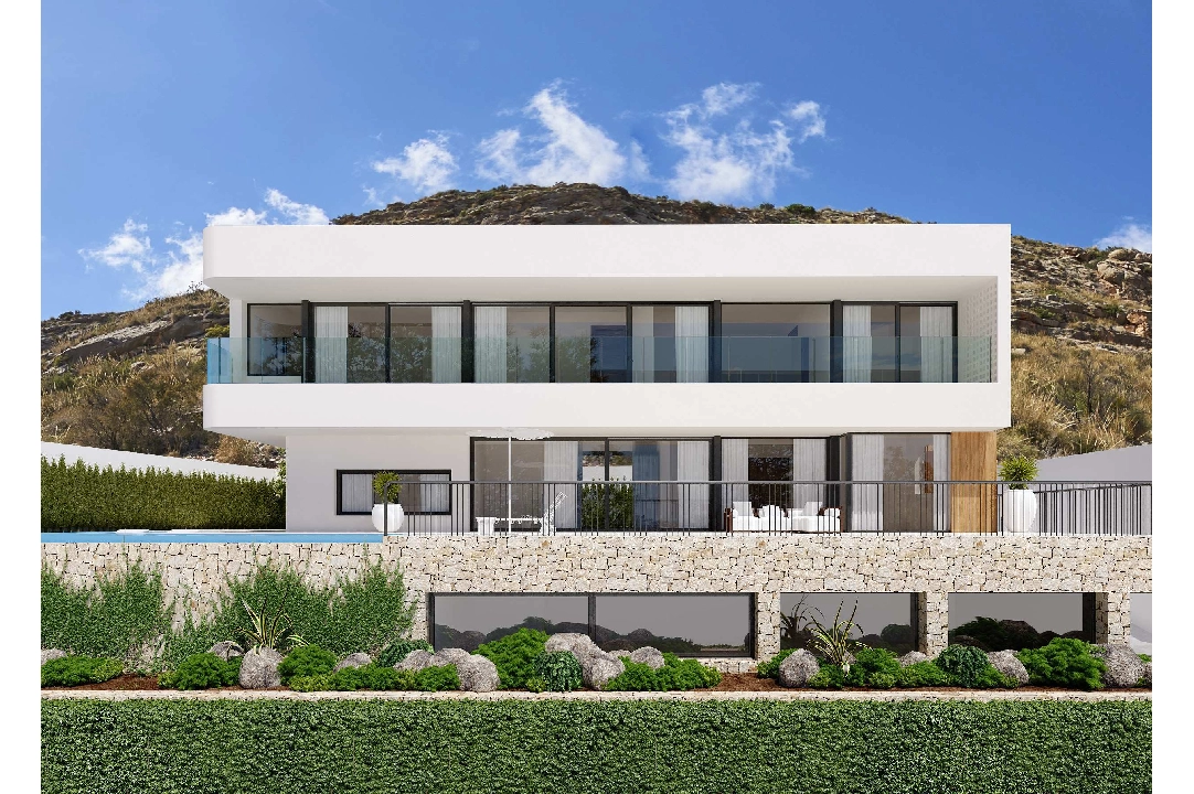 villa en Finestrat en vente, construit 346 m², ano de construccion 2019, + calefaccion suelo, aire acondicionado, terrain 743 m², 5 chambre, 6 salle de bains, piscina, ref.: NL-NLD1113-2