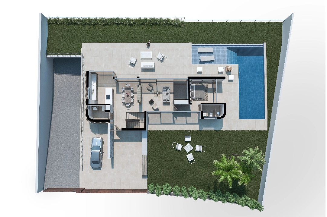 villa en Finestrat en vente, construit 346 m², ano de construccion 2019, + calefaccion suelo, aire acondicionado, terrain 743 m², 5 chambre, 6 salle de bains, piscina, ref.: NL-NLD1113-9