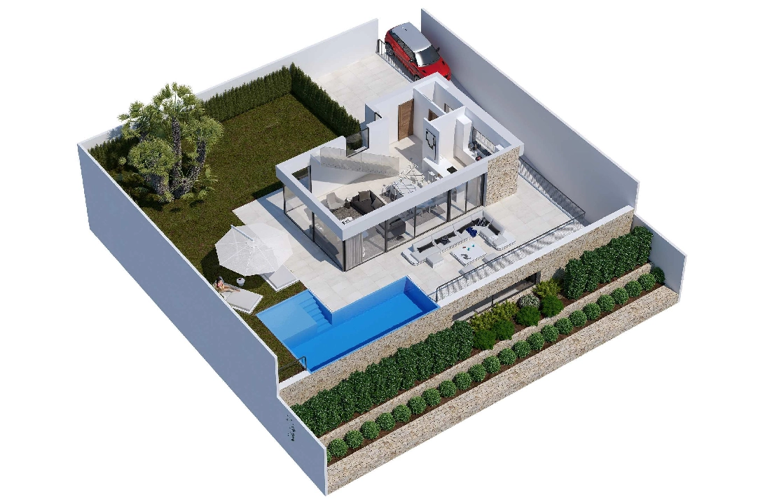 villa en Finestrat en vente, construit 207 m², ano de construccion 2019, + calefaccion suelo, aire acondicionado, terrain 561 m², 3 chambre, 3 salle de bains, piscina, ref.: NL-NLD1114-7