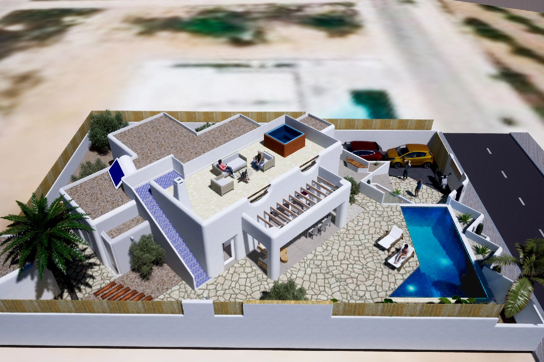 villa en Polop(polop) en vente, construit 442 m², aire acondicionado, terrain 502 m², 3 chambre, 2 salle de bains, piscina, ref.: BP-3552POL-22