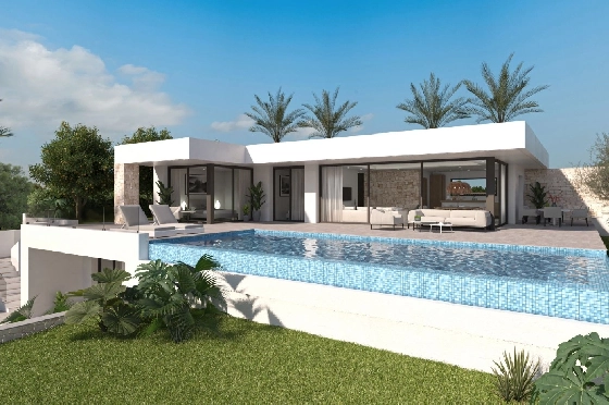 Villa in Denia zu verkaufen, Wohnfläche 259 m², Klimaanlage, Grundstück 1118 m², 4 Schlafzimmer, 4 Badezimmer, Pool, ref.: UM-UV-MANDARINA-II-11