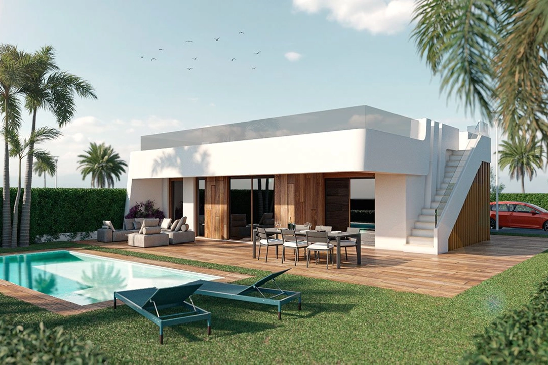 villa en Alhama de Murcia en vente, construit 260 m², estado nuevo, terrain 284 m², 4 chambre, 3 salle de bains, piscina, ref.: HA-AHN-111-E03-1