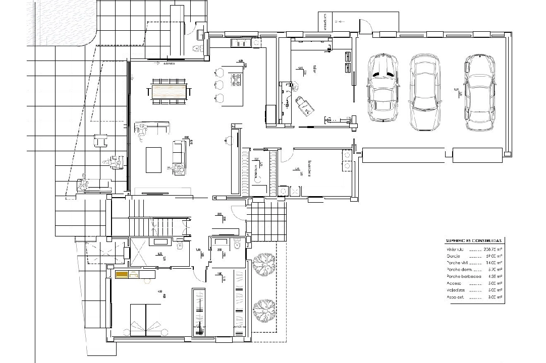 villa en Calpe en vente, construit 336 m², aire acondicionado, terrain 1783 m², 4 chambre, 4 salle de bains, piscina, ref.: CA-H-1538-AMB-7