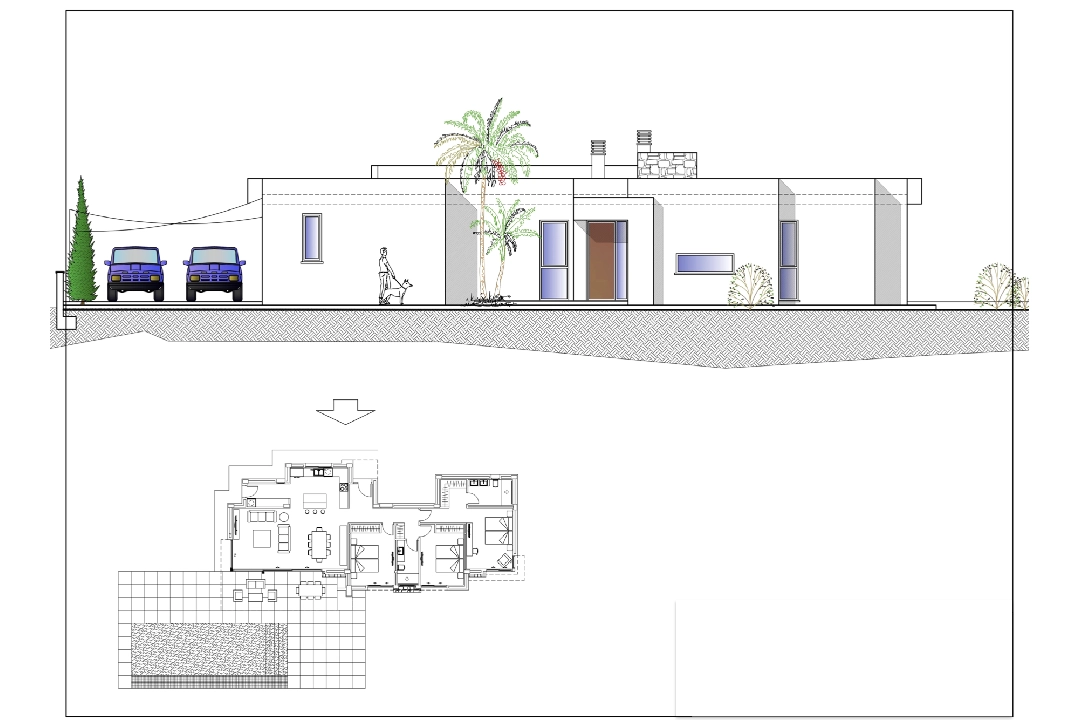 villa en Calpe en vente, construit 166 m², aire acondicionado, terrain 800 m², 3 chambre, 2 salle de bains, piscina, ref.: BI-CA.H-443-7