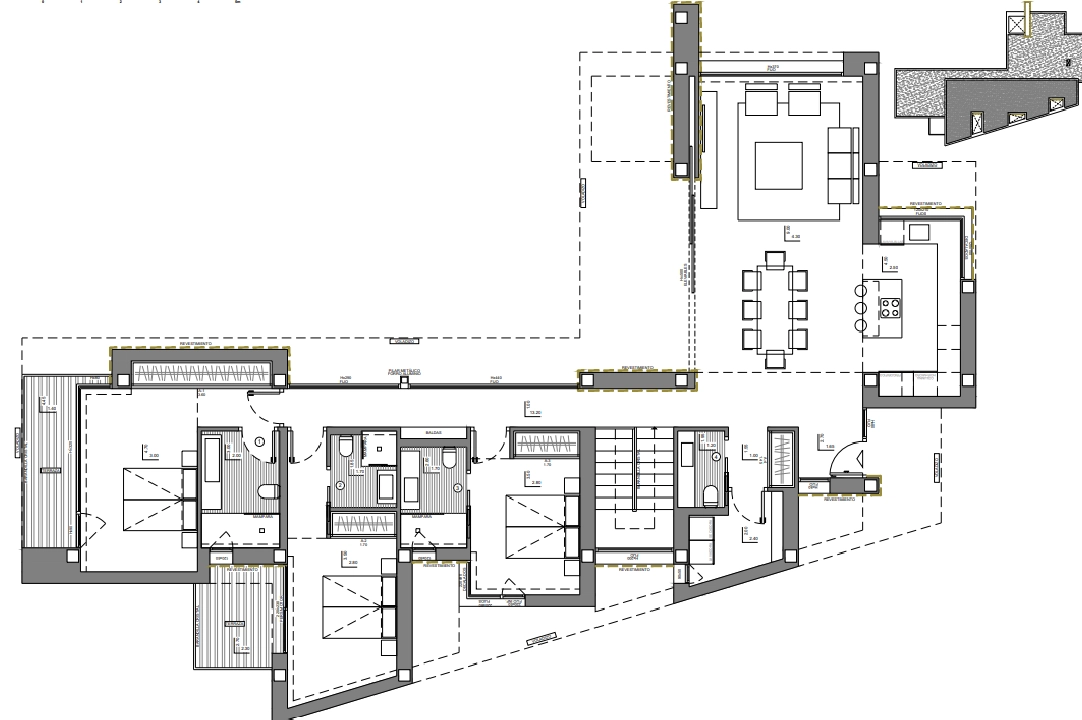 villa en Benitachell(Cumbre del Sol) en vente, construit 615 m², aire acondicionado, terrain 951 m², 3 chambre, 4 salle de bains, piscina, ref.: BP-4178BELL-11