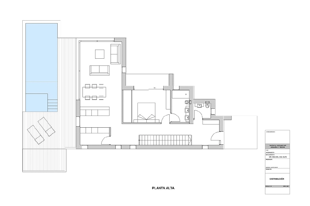 villa en Calpe(Gran Sol) en vente, construit 176 m², aire acondicionado, terrain 800 m², 3 chambre, 3 salle de bains, piscina, ref.: BP-6431CAL-9