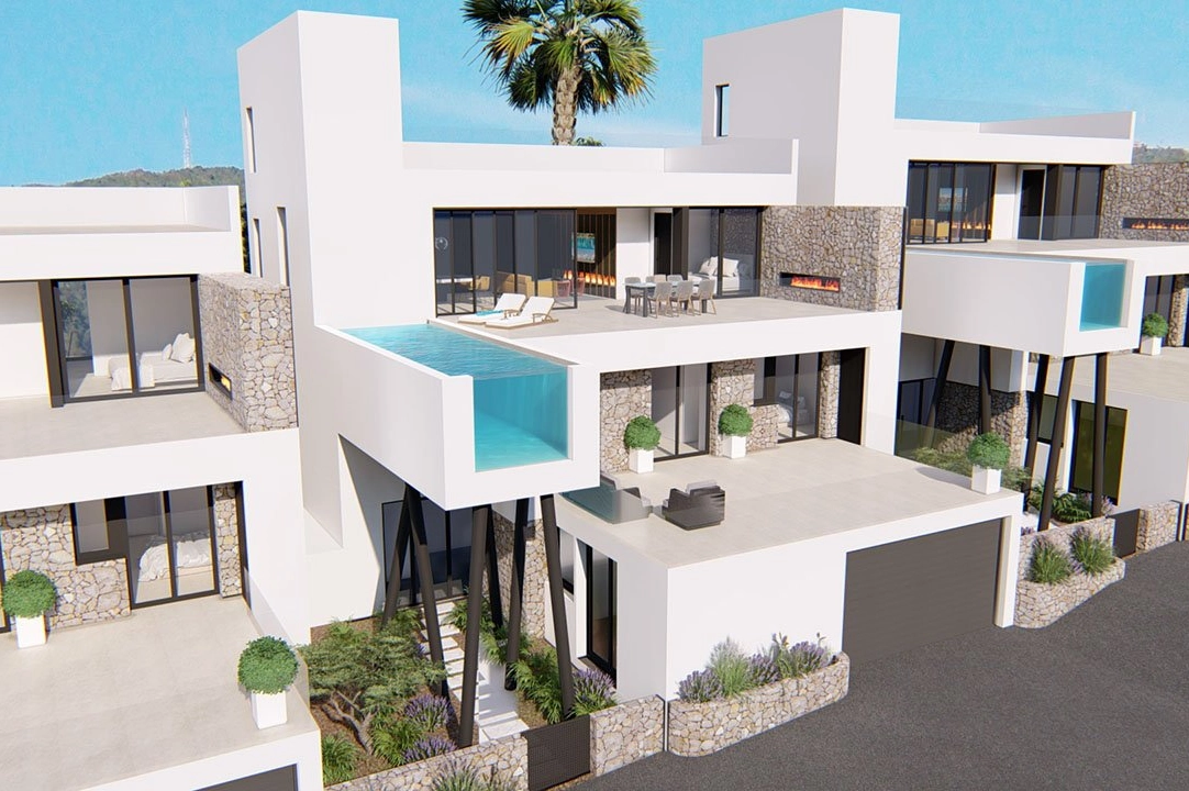 villa en Rojales en vente, construit 250 m², estado nuevo, aire acondicionado, terrain 390 m², 3 chambre, 3 salle de bains, piscina, ref.: HA-RON-520-E02-10