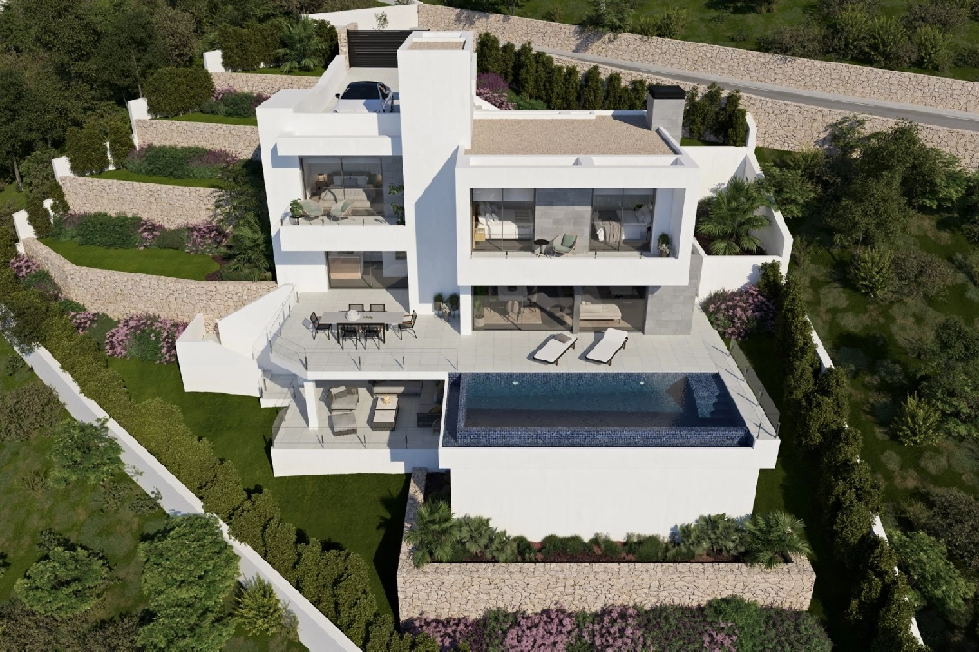 villa en Cumbre del Sol(Lirios Sunrise) en vente, construit 169 m², terrain 805 m², 3 chambre, 3 salle de bains, piscina, ref.: VA-AL031-1