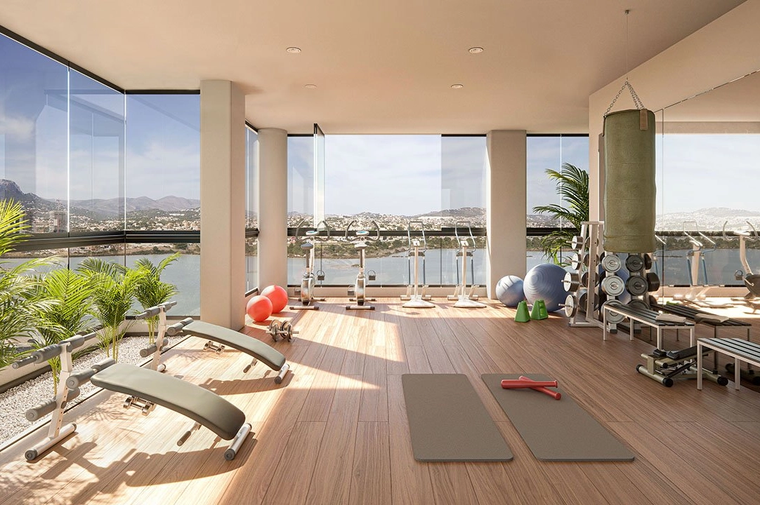 apartamento en la planta superior en Calpe en vente, construit 65 m², estado nuevo, aire acondicionado, 1 chambre, 1 salle de bains, piscina, ref.: HA-CAN-130-A01-6