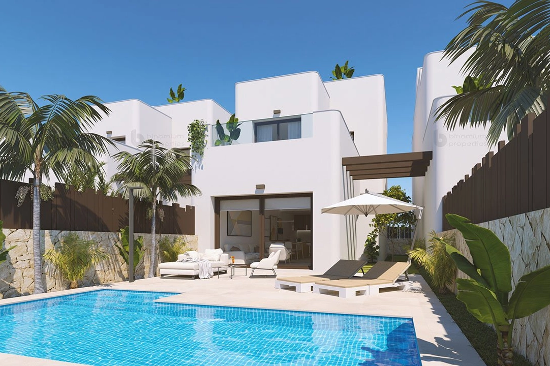 villa en Mil Palmeras en vente, construit 173 m², estado nuevo, terrain 264 m², 3 chambre, 3 salle de bains, piscina, ref.: HA-MPN-140-E01-1