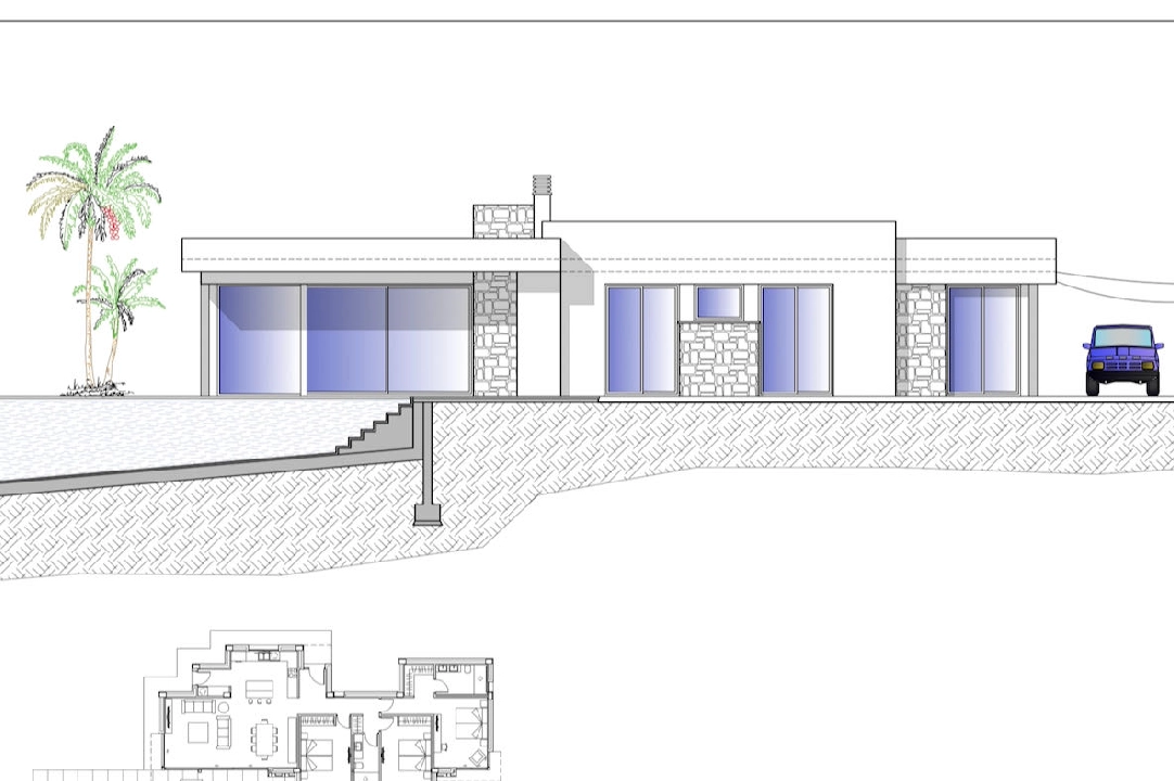 villa en Calpe en vente, construit 166 m², aire acondicionado, terrain 800 m², 3 chambre, 2 salle de bains, piscina, ref.: CA-H-1594-AMB-3