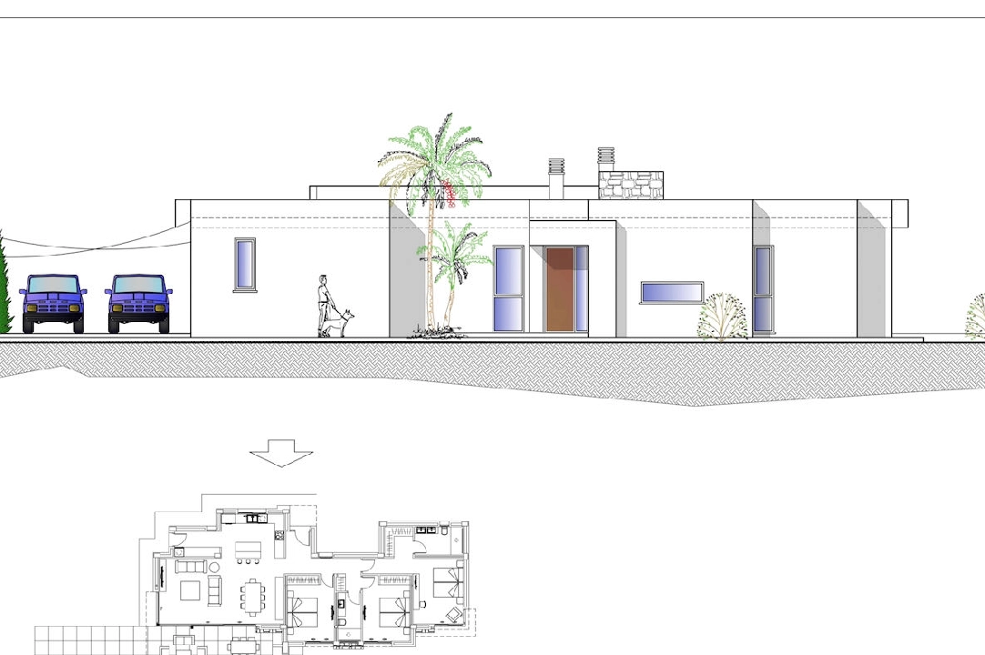 villa en Calpe en vente, construit 166 m², aire acondicionado, terrain 800 m², 3 chambre, 2 salle de bains, piscina, ref.: CA-H-1594-AMB-4