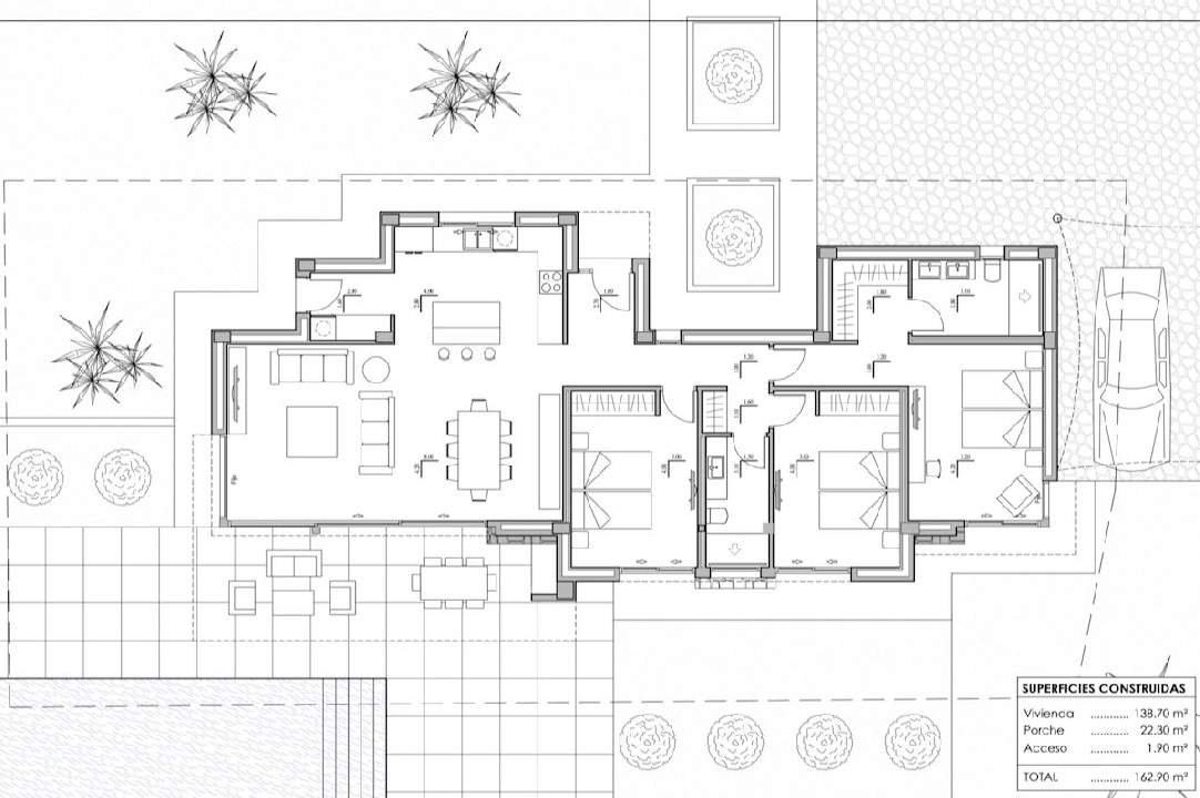 villa en Calpe en vente, construit 166 m², aire acondicionado, terrain 800 m², 3 chambre, 2 salle de bains, piscina, ref.: CA-H-1594-AMB-9