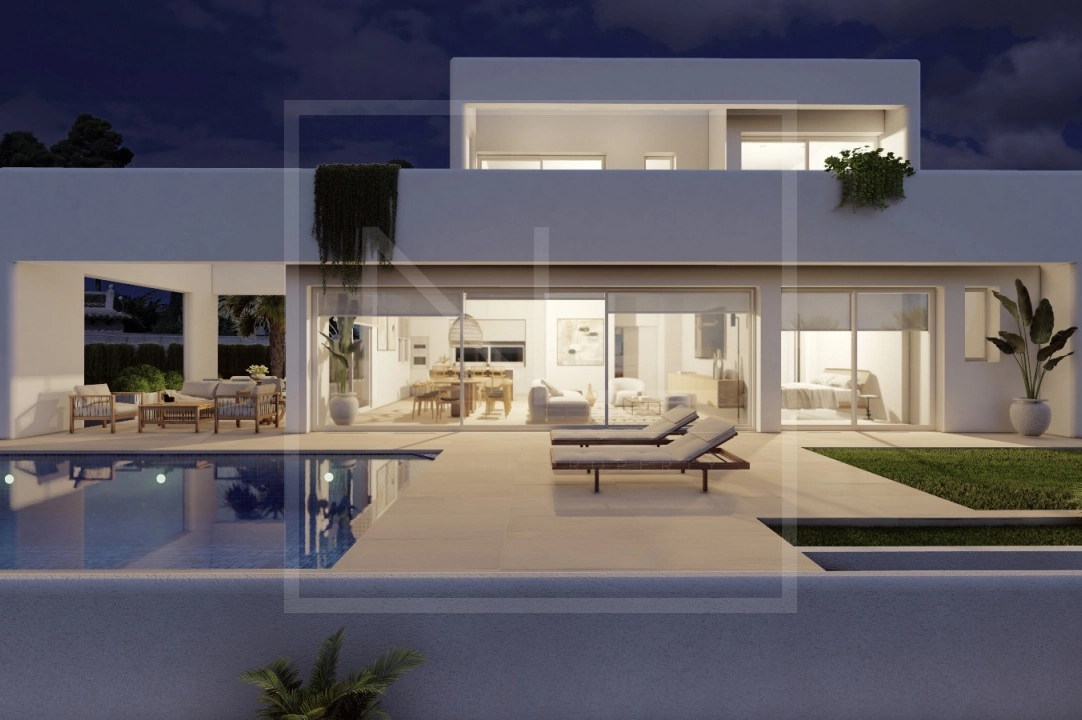 villa en Benissa costa(Baladrar) en vente, construit 138 m², ano de construccion 2023, + calefaccion suelo, aire acondicionado, terrain 625 m², 3 chambre, 3 salle de bains, piscina, ref.: NL-NLD1444-2