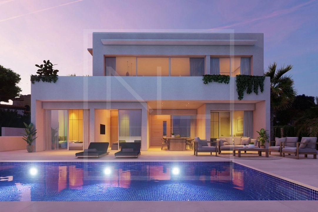 villa en Benissa costa(Baladrar) en vente, construit 142 m², ano de construccion 2023, + calefaccion suelo, aire acondicionado, terrain 729 m², 4 chambre, 3 salle de bains, piscina, ref.: NL-NLD1445-1