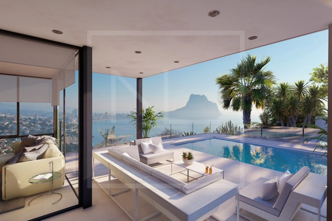 villa en Calpe en vente, construit 321 m², + calefaccion suelo, aire acondicionado, terrain 885 m², 4 chambre, 4 salle de bains, piscina, ref.: NL-NLD1451-4