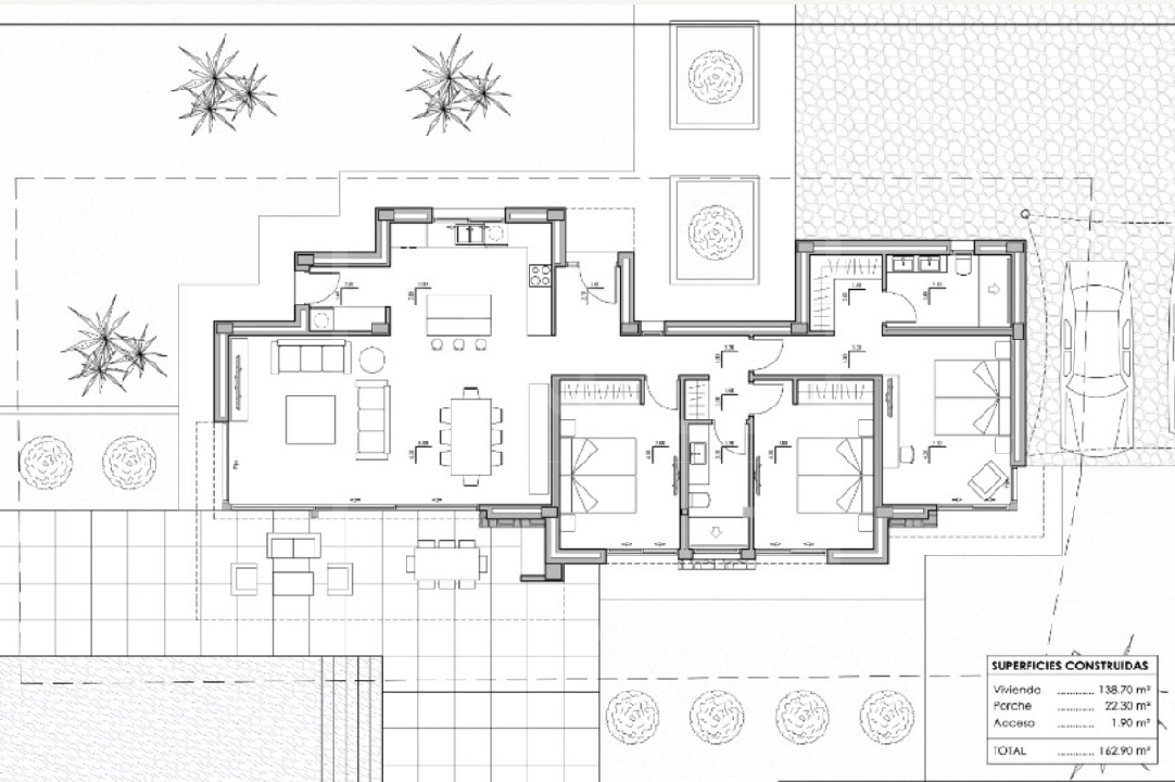 villa en Calpe en vente, construit 282 m², + calefaccion suelo, aire acondicionado, terrain 800 m², 3 chambre, 2 salle de bains, piscina, ref.: NL-NLD1452-4