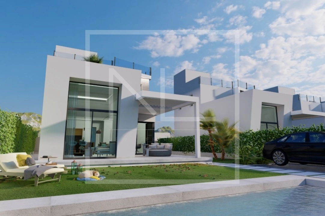 villa en Finestrat en vente, construit 163 m², ano de construccion 2024, + calefaccion central, aire acondicionado, terrain 393 m², 3 chambre, 3 salle de bains, piscina, ref.: NL-NLD1470-13