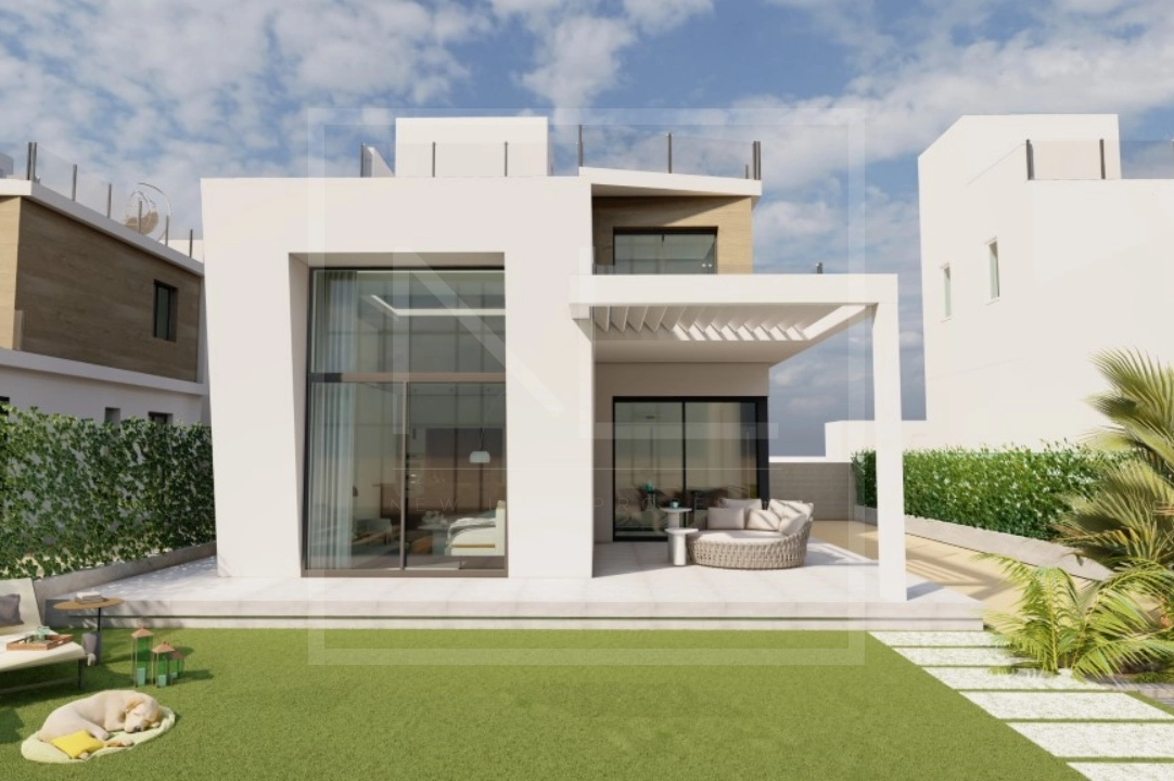 villa en Finestrat en vente, construit 163 m², ano de construccion 2024, + calefaccion central, aire acondicionado, terrain 393 m², 3 chambre, 3 salle de bains, piscina, ref.: NL-NLD1470-18