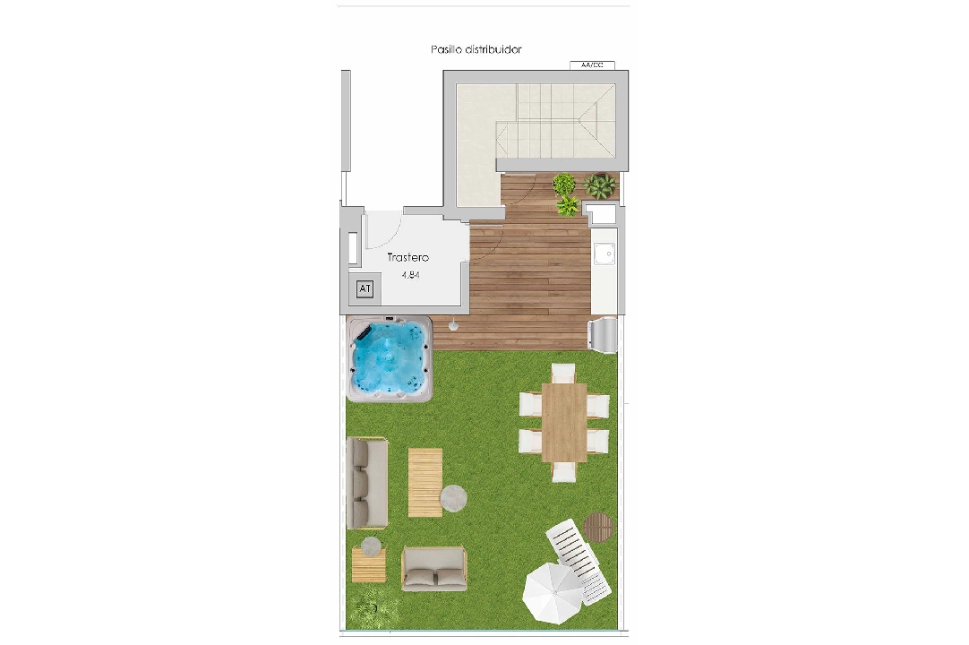 atico en Santa Pola en vente, construit 208 m², estado nuevo, 2 chambre, 2 salle de bains, piscina, ref.: HA-SPN-702-A03-11