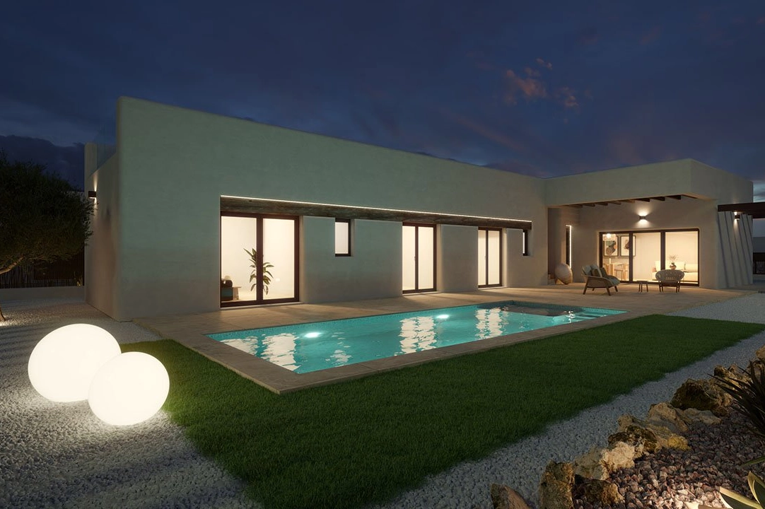 villa en Algorfa en vente, construit 283 m², estado nuevo, aire acondicionado, terrain 424 m², 3 chambre, 2 salle de bains, piscina, ref.: HA-ARN-108-E02-11