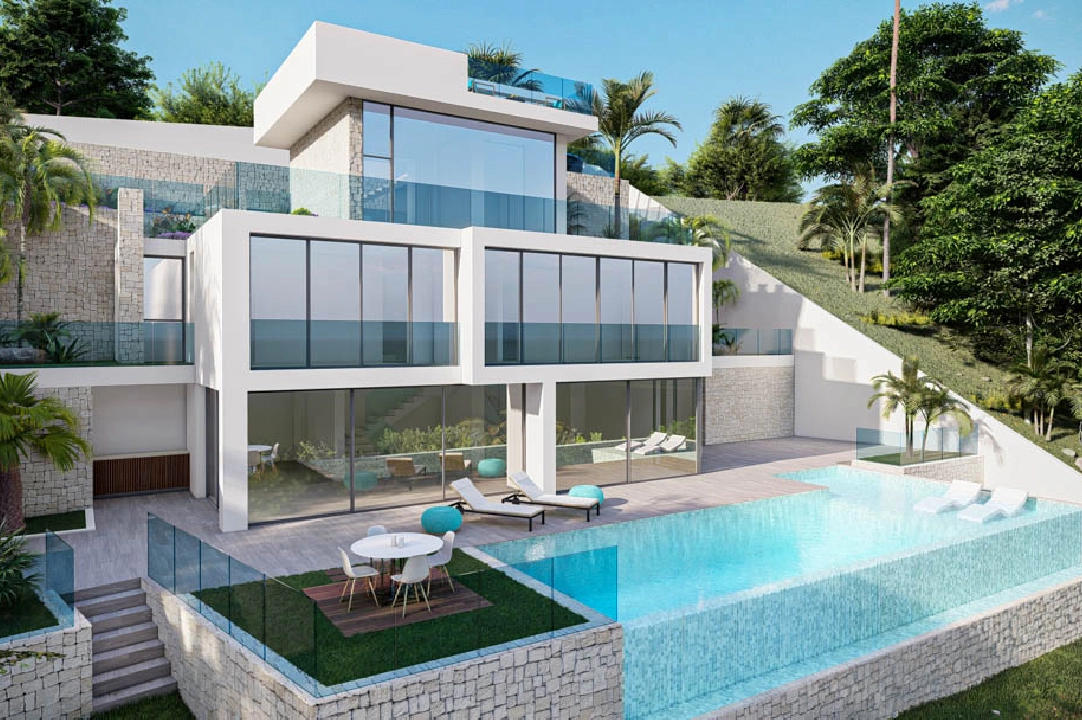 villa en Altea(Altea Hills) en vente, construit 560 m², aire acondicionado, terrain 817 m², 5 chambre, 5 salle de bains, piscina, ref.: BP-7012ALT-29