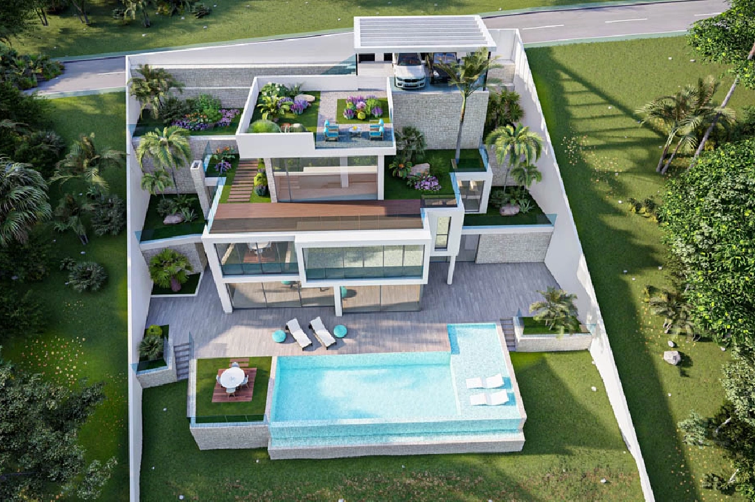 villa en Altea(Altea Hills) en vente, construit 560 m², aire acondicionado, terrain 817 m², 5 chambre, 5 salle de bains, piscina, ref.: BP-7012ALT-9