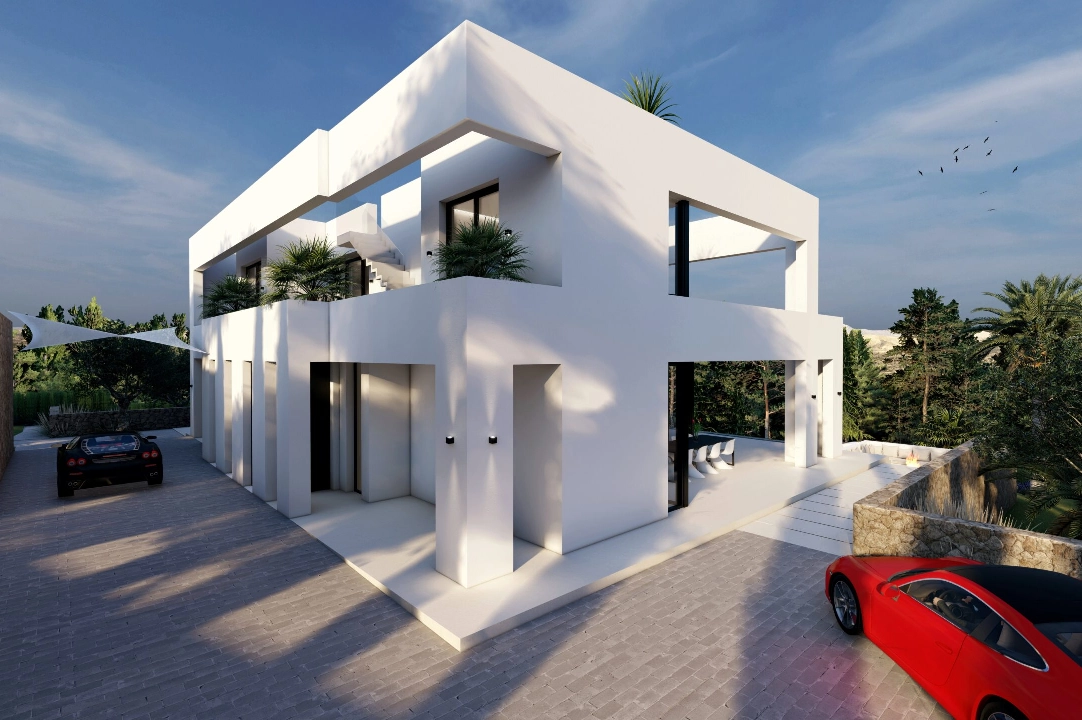 villa en Benissa(Benissa Costa) en vente, construit 574 m², aire acondicionado, terrain 1372 m², 4 chambre, 4 salle de bains, piscina, ref.: BP-7015BEN-44