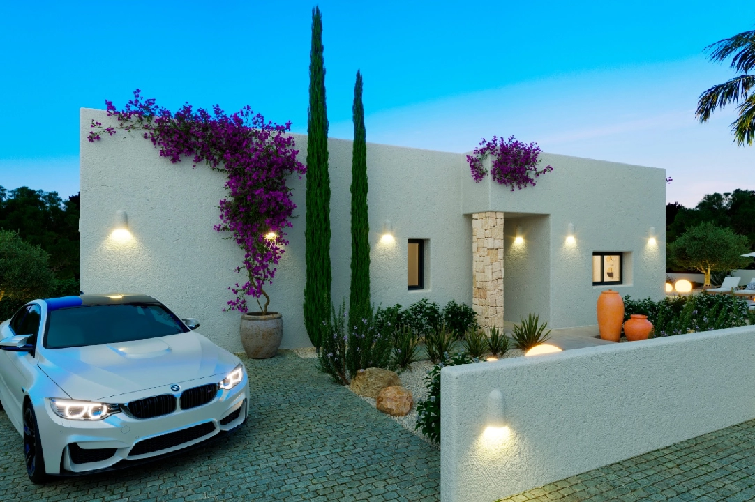 villa en Denia(Marquesa 4) en vente, construit 120 m², ano de construccion 2025, estado como nuevo, + calefaccion central, aire acondicionado, terrain 1085 m², 3 chambre, 2 salle de bains, piscina, ref.: UM-UV-HEBE-12