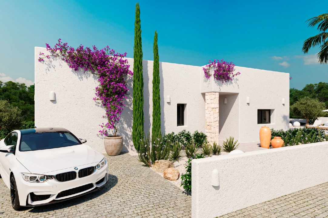 villa en Denia(Marquesa 4) en vente, construit 120 m², ano de construccion 2025, estado como nuevo, + calefaccion central, aire acondicionado, terrain 1085 m², 3 chambre, 2 salle de bains, piscina, ref.: UM-UV-HEBE-5