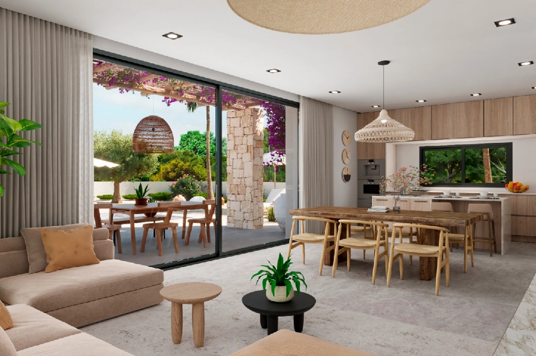 villa en Denia(Marquesa 4) en vente, construit 120 m², ano de construccion 2025, estado como nuevo, + calefaccion central, aire acondicionado, terrain 1085 m², 3 chambre, 2 salle de bains, piscina, ref.: UM-UV-HEBE-8