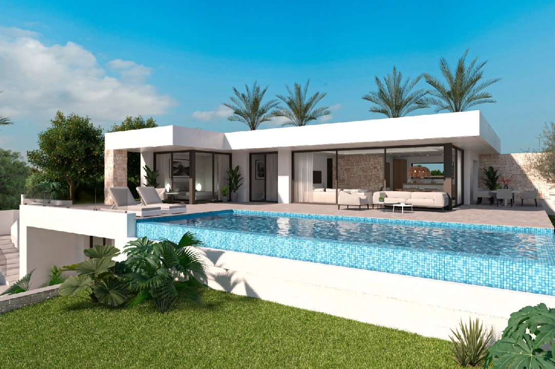 villa en Denia(Marquesa 6) en vente, construit 266 m², aire acondicionado, terrain 999 m², 4 chambre, 4 salle de bains, piscina, ref.: UM-UV-PITO-11