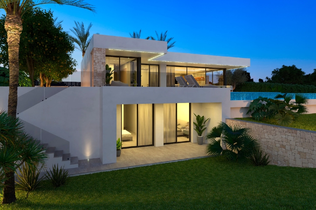 villa en Denia(Marquesa 6) en vente, construit 266 m², aire acondicionado, terrain 999 m², 4 chambre, 4 salle de bains, piscina, ref.: UM-UV-PITO-3