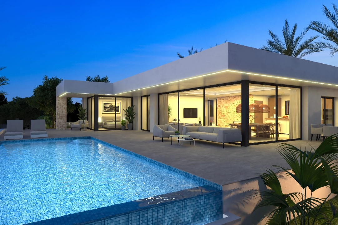 villa en Denia(Marquesa 6) en vente, construit 266 m², aire acondicionado, terrain 999 m², 4 chambre, 4 salle de bains, piscina, ref.: UM-UV-PITO-8