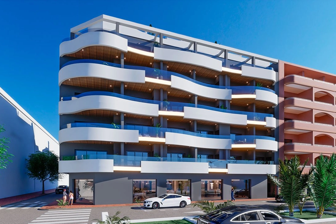 apartamento en la planta superior en Torrevieja en vente, construit 101 m², estado nuevo, 3 chambre, 2 salle de bains, piscina, ref.: HA-TON-203-A02-1