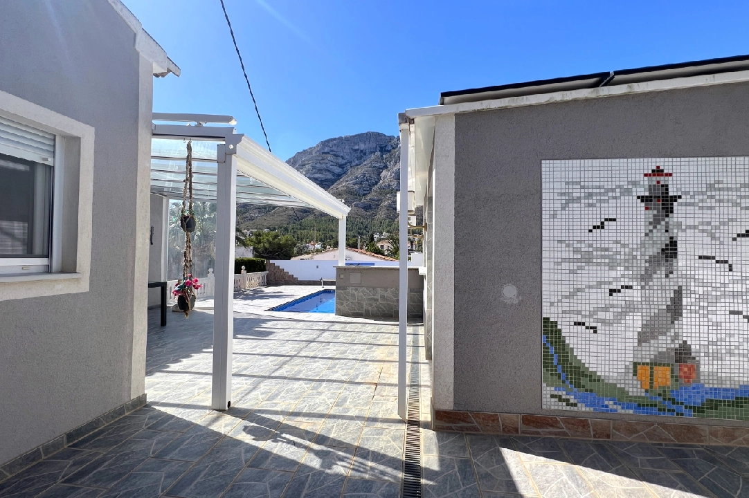 villa en Denia en location de vacances, construit 166 m², ano de construccion 1978, + estufa, aire acondicionado, terrain 802 m², 2 chambre, 2 salle de bains, piscina, ref.: T-0224-19