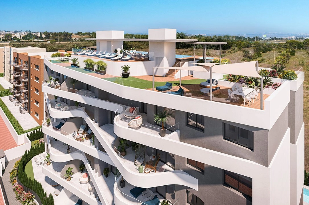 apartamento en la planta superior en Punta Prima en vente, construit 91 m², estado nuevo, aire acondicionado, 2 chambre, 2 salle de bains, piscina, ref.: HA-PPN-401-A01-4