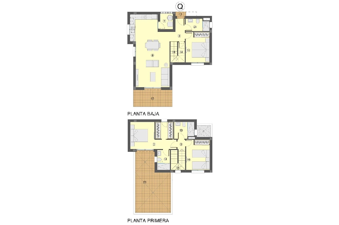 villa en Busot en vente, construit 159 m², estado nuevo, 3 chambre, 3 salle de bains, piscina, ref.: HA-BUN-122-E02-6